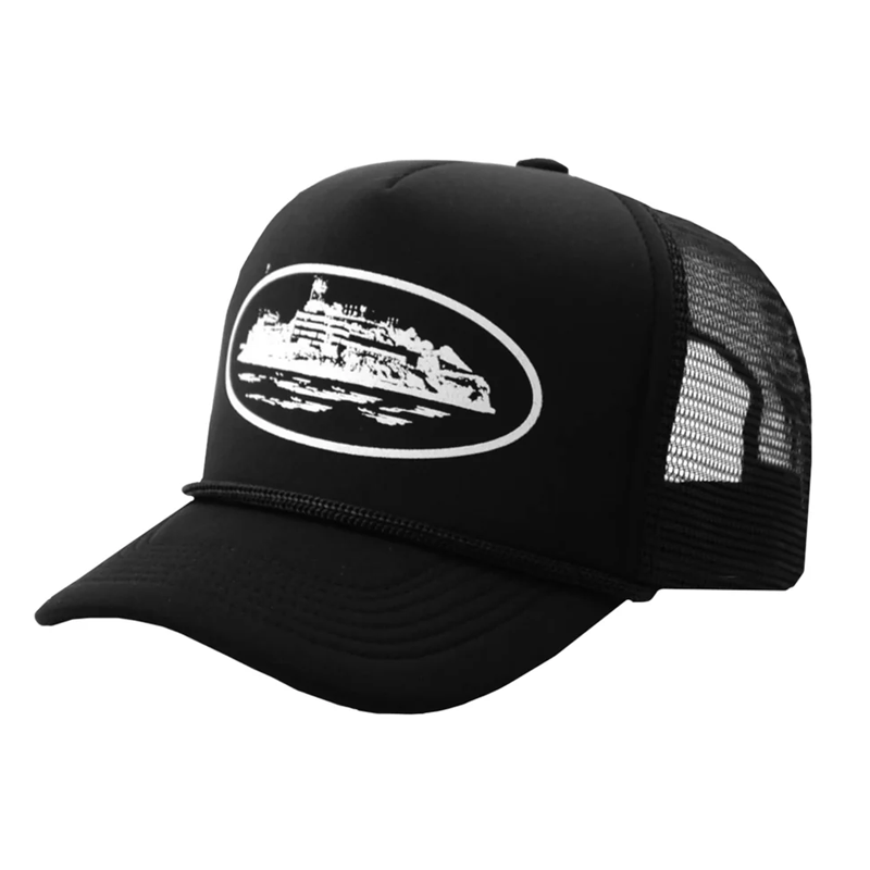 Corteiz Alcatraz Trucker Hat 'Black/White'
