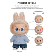 Pop Mart Labubu The Monsters Flip With Me Vinyl Plush Doll