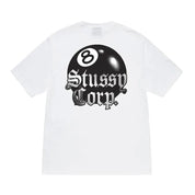 Stussy 8 Ball Corp Tee 'White'