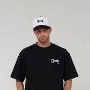 Crate Scripted Snapback Cap 'Black/White'