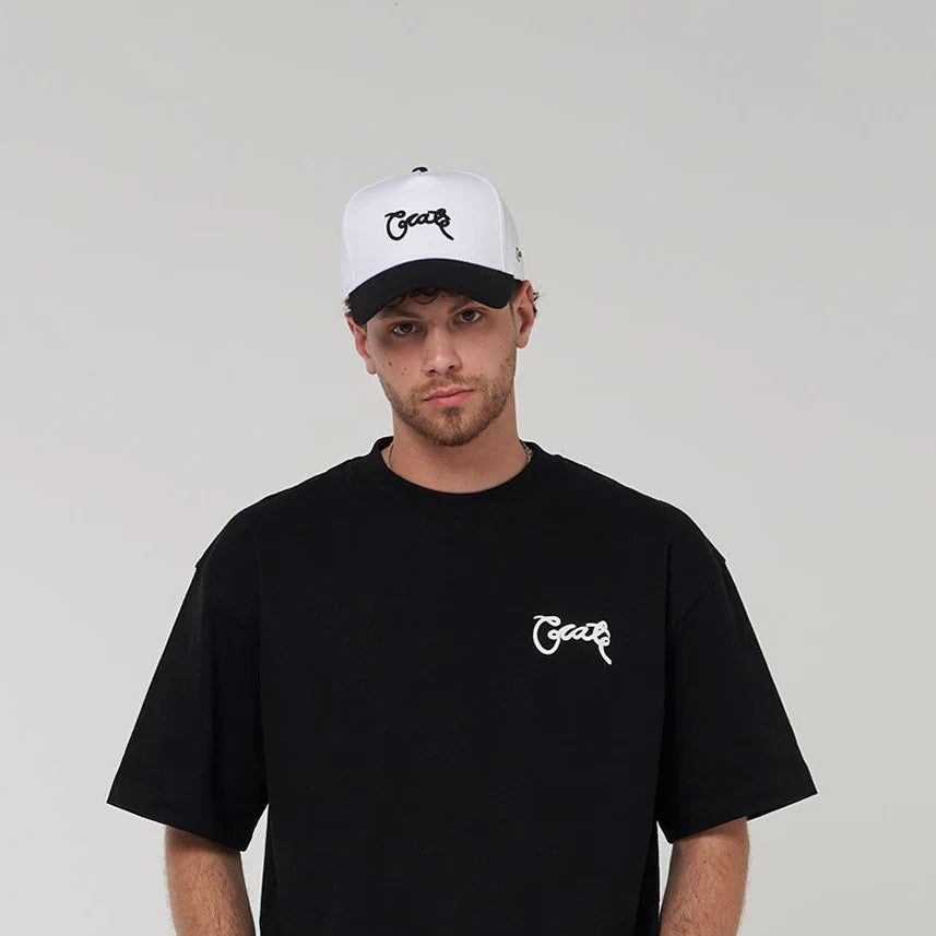 Crate Scripted Snapback Cap 'Black/White'