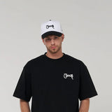 Crate Scripted Snapback Cap 'Black/White'