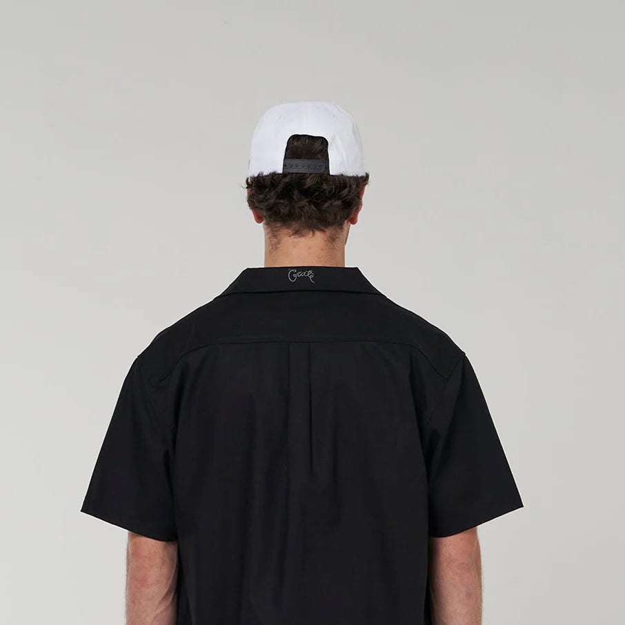 Crate Scripted Snapback Cap 'Black/White'