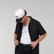 Crate Scripted Snapback Cap 'Black/White'