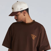Crate Scripted Snapback Cap 'Tofu/Brown'