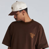 Crate Scripted Snapback Cap 'Tofu/Brown'