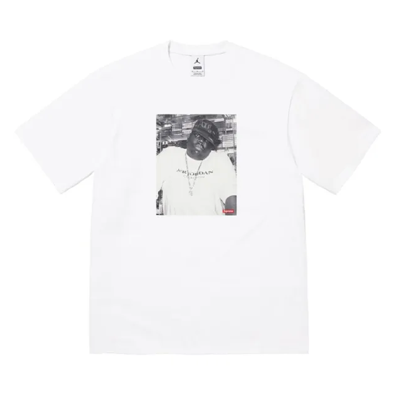 Supreme x Air Jordan Biggie Tee 'White'
