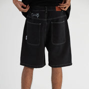 Crate Denim Shorts 'Aged Black'