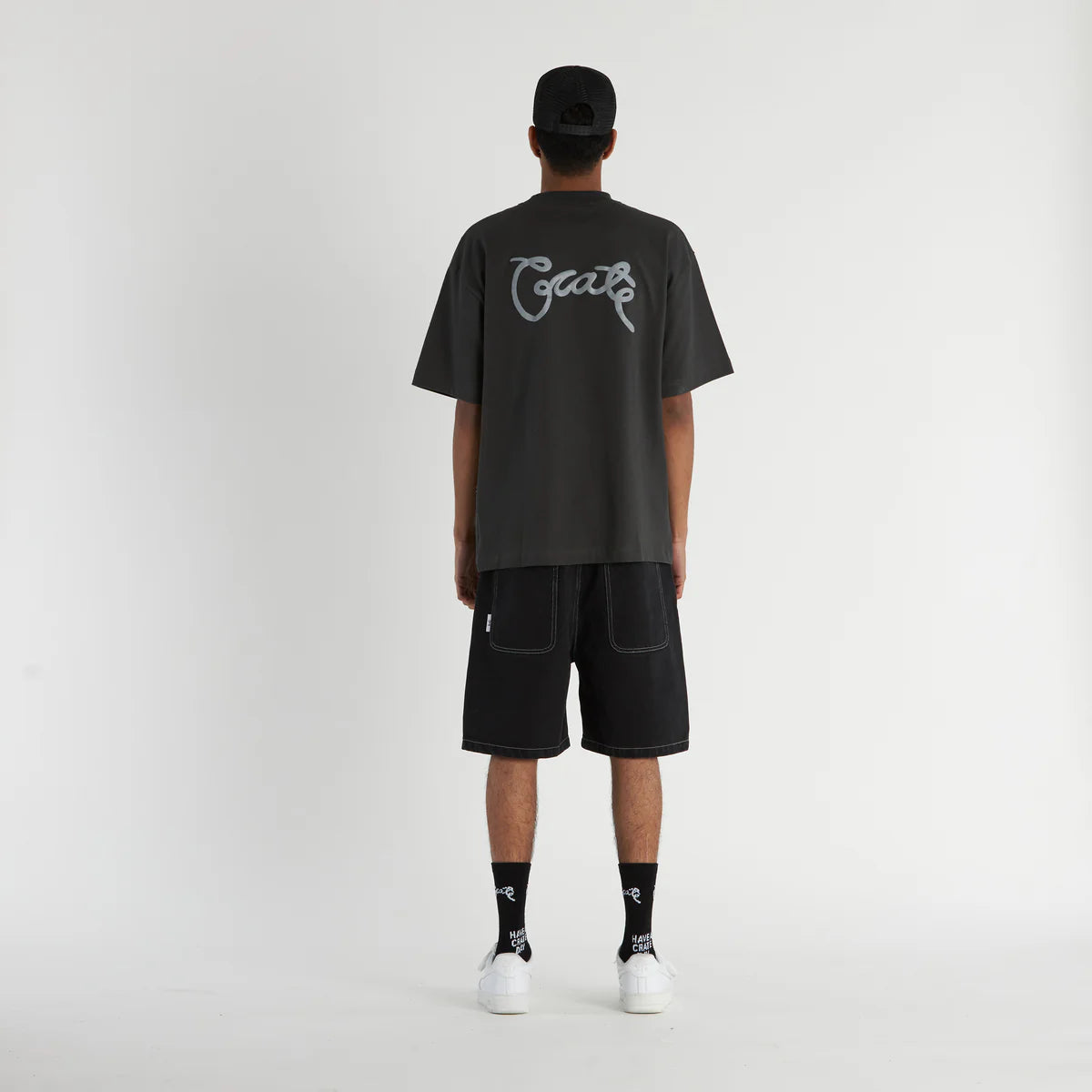 Crate Denim Shorts 'Aged Black'