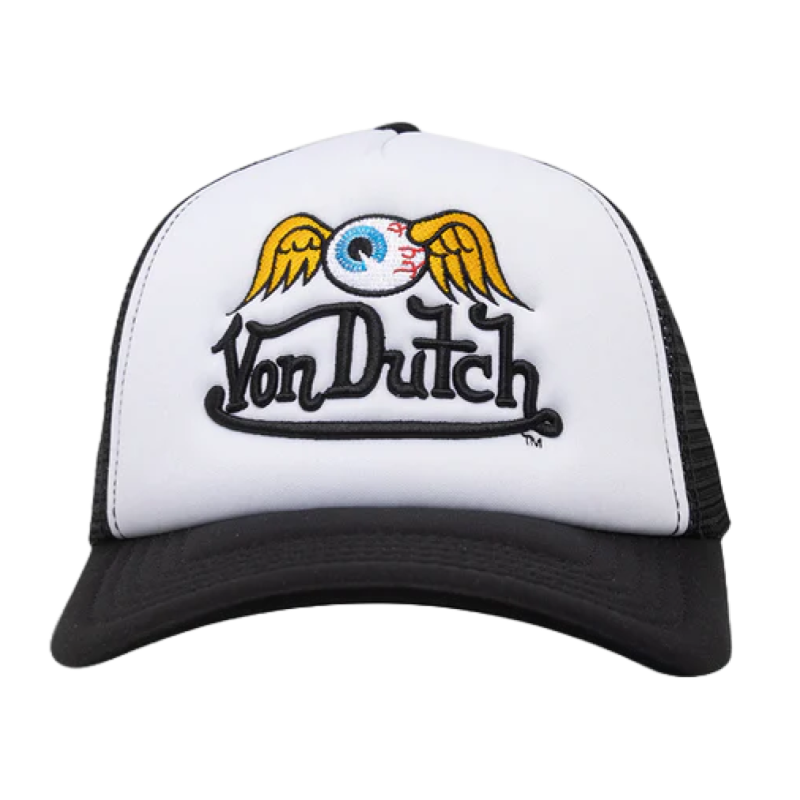 Von Dutch Flying Eyeball Trucker 'White/Black'