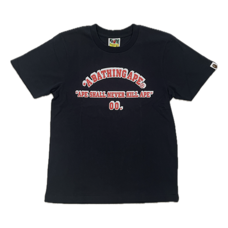 A Bathing Ape Lettered Tee 'Black' (Women's)