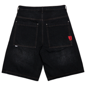 Yonks Washed Denim Shorts