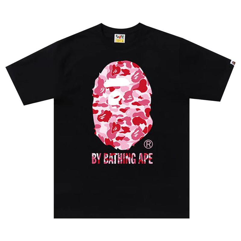 BAPE ABC Camo By Bathing Ape Tee 'Black/Pink'