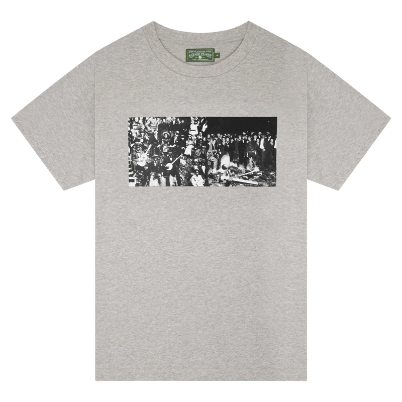 Denim Tears Black Entertainment Tee 'Heather Grey'