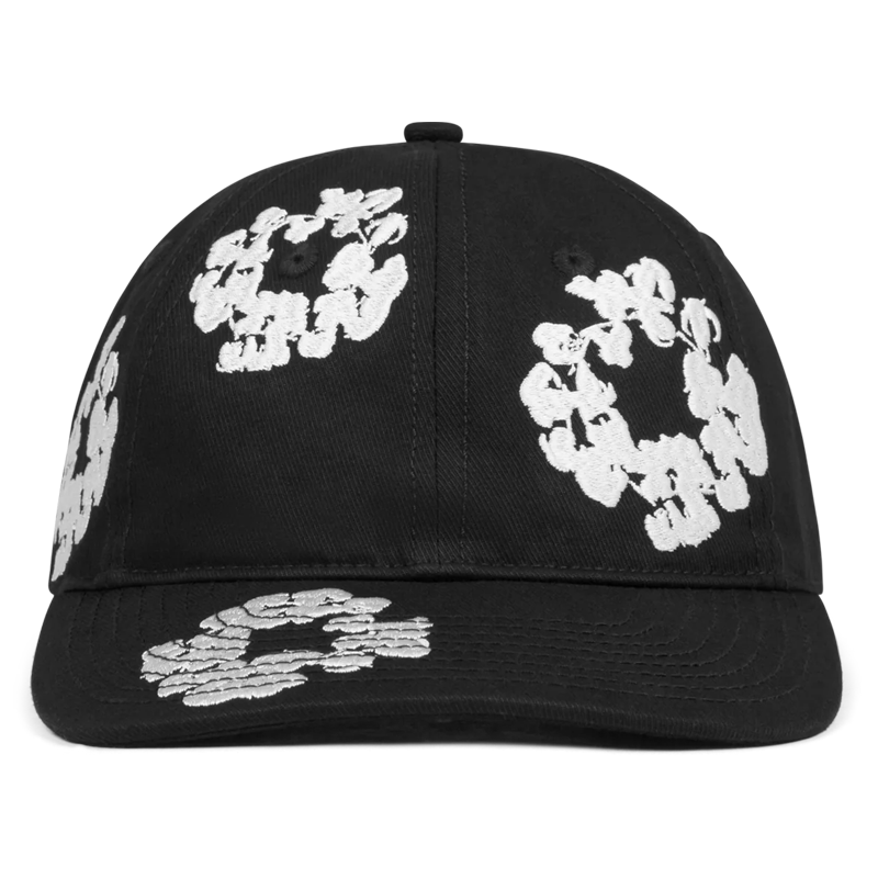 Denim Tears The Cotton Wreath Cap 'Black' – Statement Streetwear