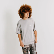 Crate Scripted Box Fit Tee 'Grey Wash'