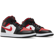 Air Jordan 1 Mid 'Bred Toe' (GS)