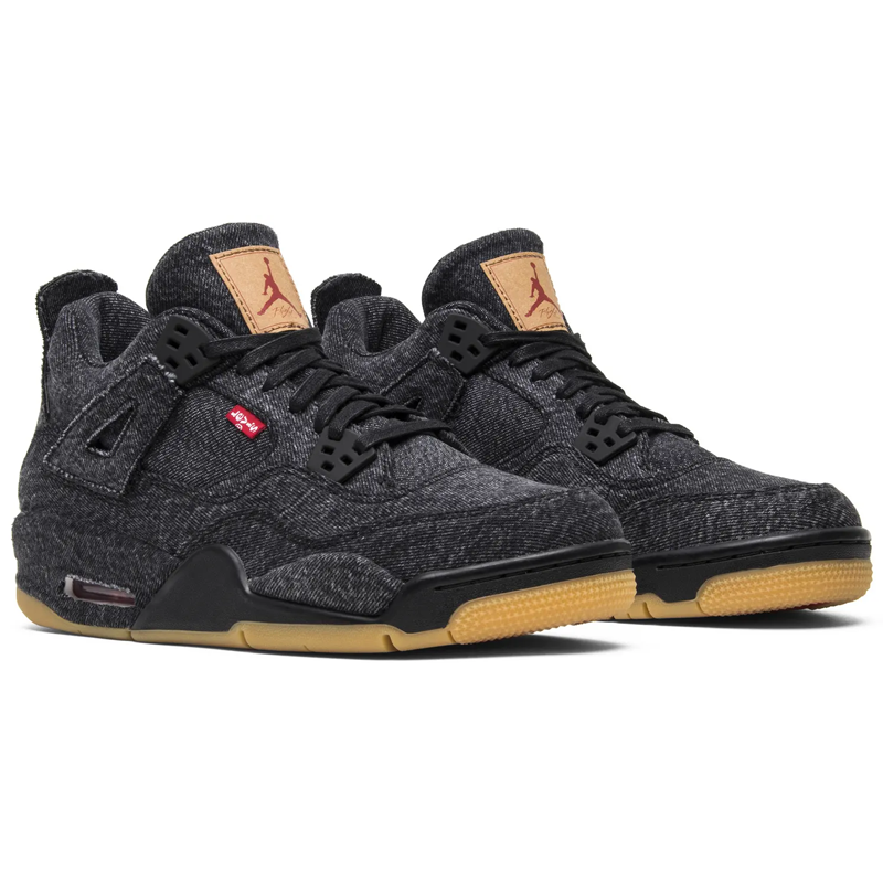 Air Jordan 4 x Levi's 'Black Denim' (GS)