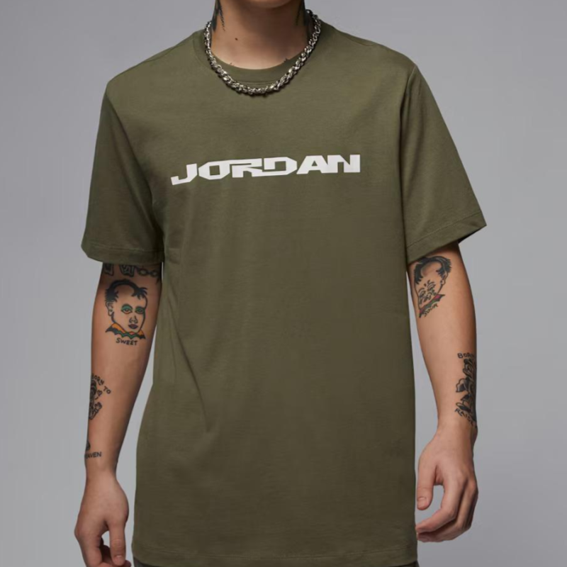 Air Jordan MVP Script Tee 'Olive'