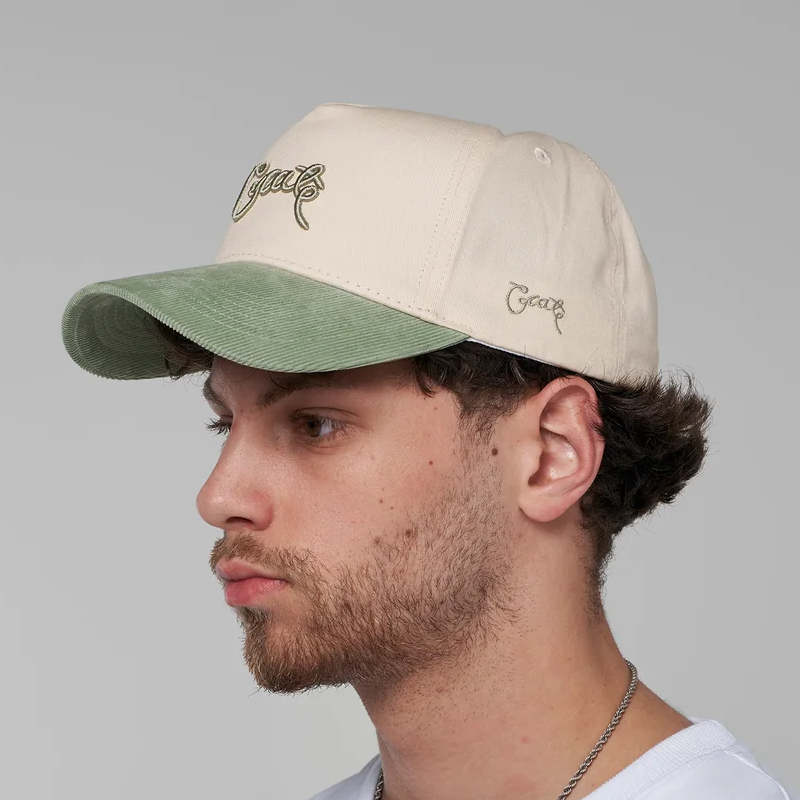 Crate Scripted 1/2 Cord Snapback 'Matcha'