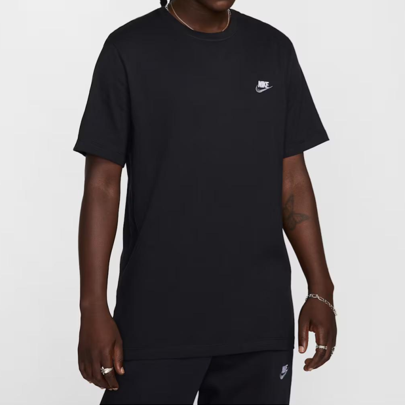 Nike Sportswear Club Tee 'Black/Grey-White'