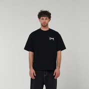 Crate Scripted Box Fit Tee 'Black'