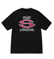 Stussy International Tee 'Black/Pink'