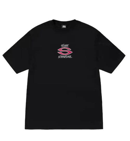 Stussy International Tee 'Black/Pink'