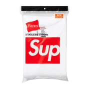 Supreme x Hanes Tagless Tee 'White' (3 Pack)