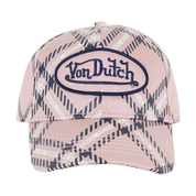 Von Dutch Printed Twill Patch Trucker Hat 'Pink'