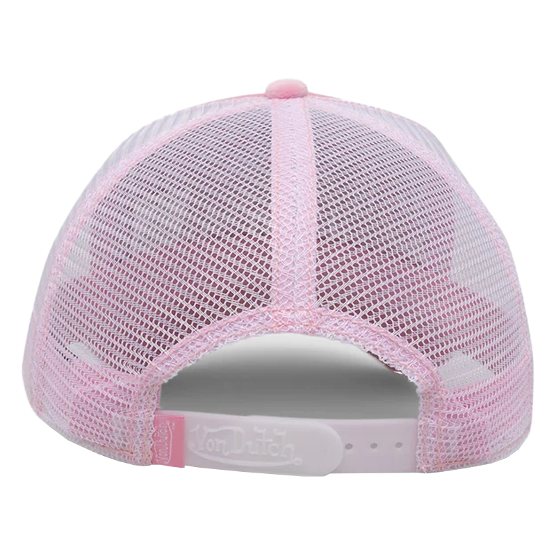 Von Dutch Velvet Originals Trucker Cap 'Pink/White'