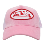 Von Dutch Velvet Originals Trucker Cap 'Pink/White'