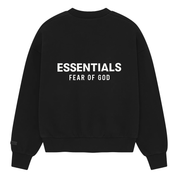 Fear of God Essentials Classic Crewneck 'Jet Black' (2025)