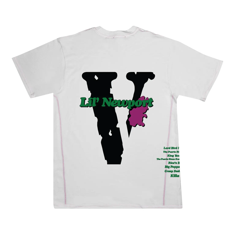 Vlone x Yams Day Lil' Newport T-Shirt 'White'