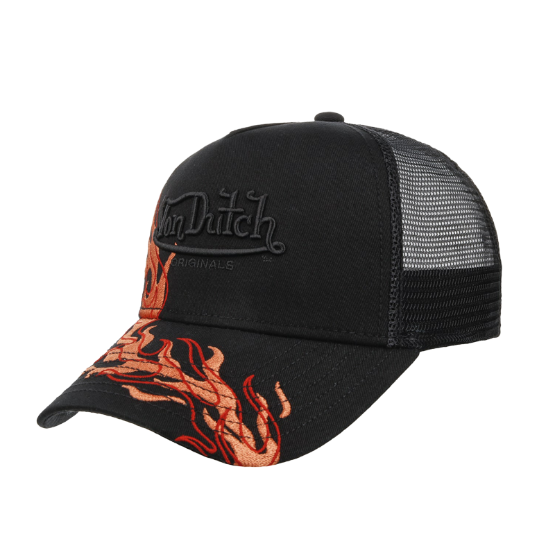 Von Dutch Flame Visor Trucker 'Black'