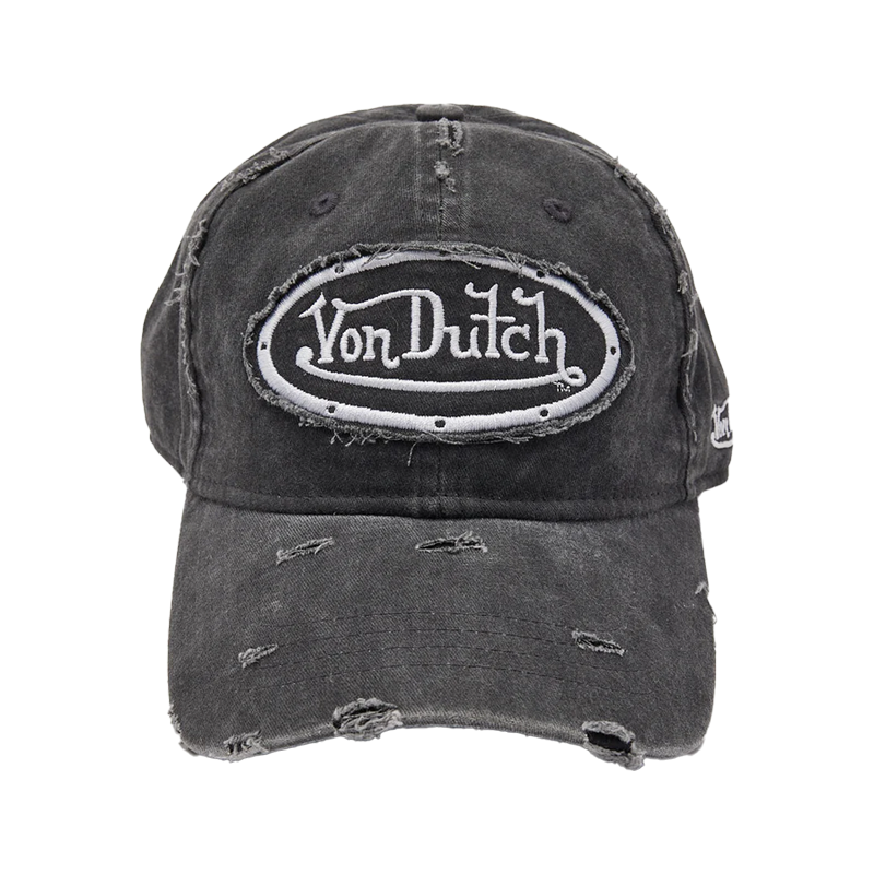 Von Dutch Strapback 'Distressed Black'