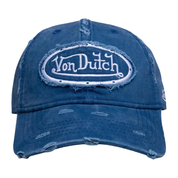 Von Dutch Distressed Dad Cap 'Washed Navy'