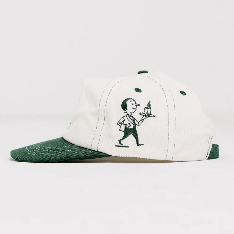 Crate x Willie the Waiter Cord Snapback 'White/Green'