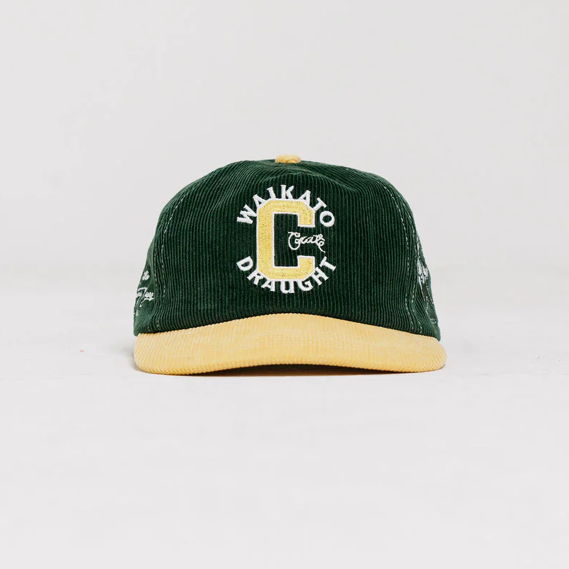 Crate x Willie the Waiter Cord Snapback 'Yellow/Green'